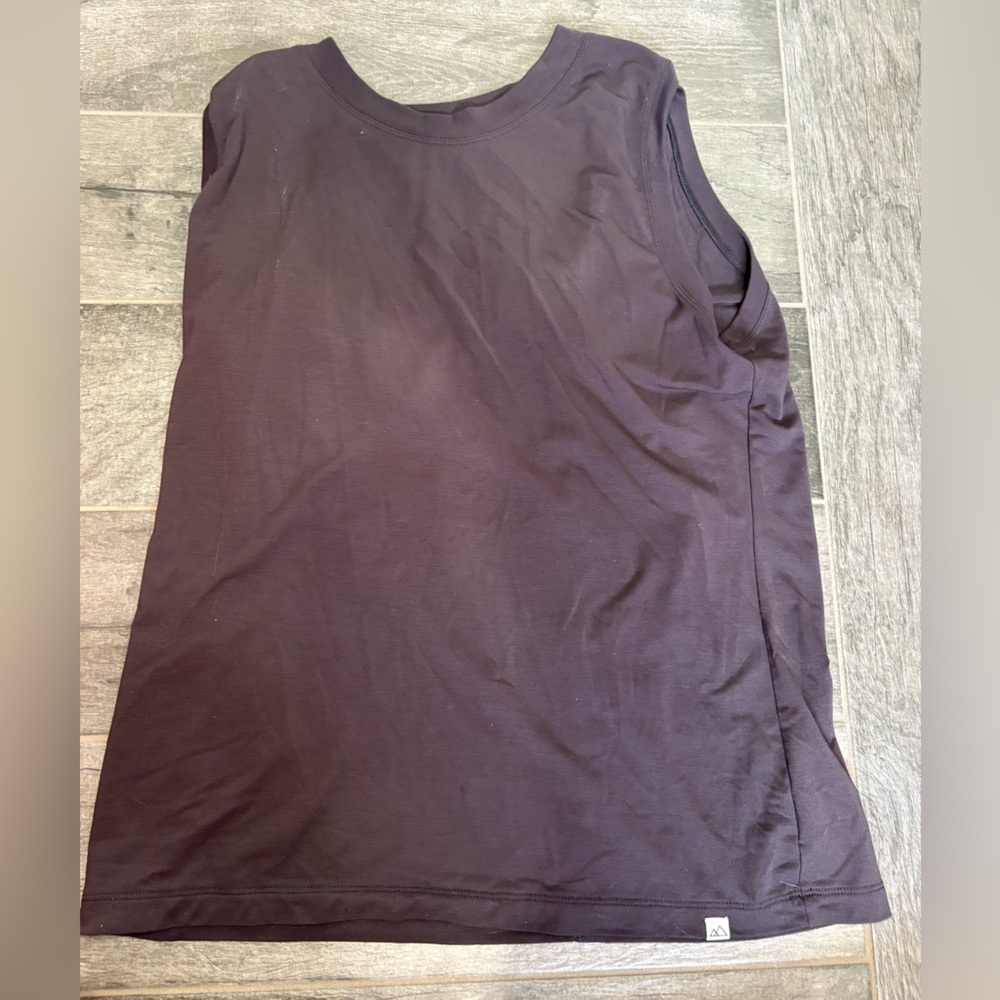 Women's Black Sleeveless Top Wild Rye Size 10 black